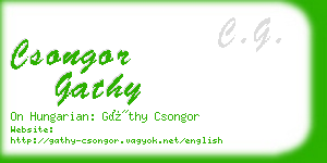 csongor gathy business card